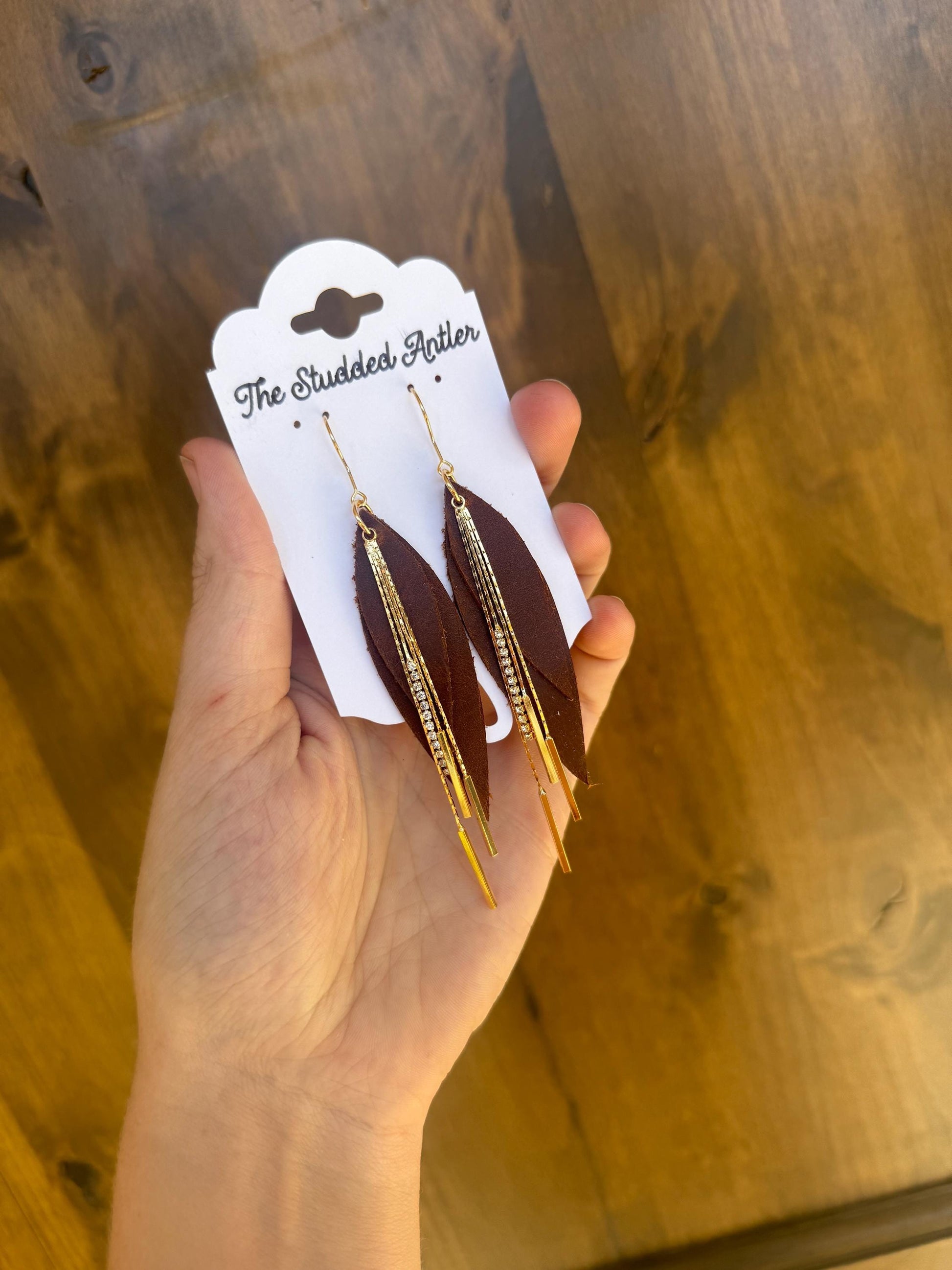 Women's-Western-leather-Earrings