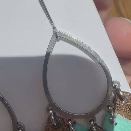 Sparkle-western-hoop-leather-earrings